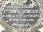 UYS Anna Maria nee STREICHER 1894-1943
