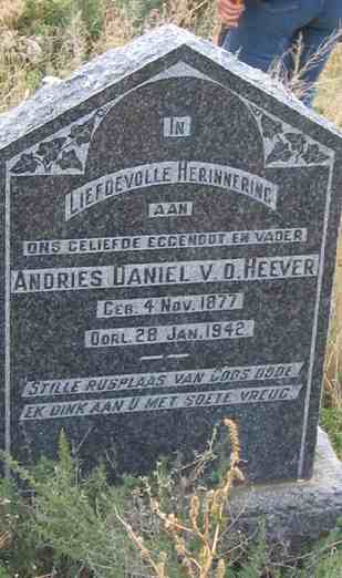 HEEVER Andries Daniel, v.d. 1877-1942