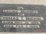NICHOL Thomas T. 1886-1929
