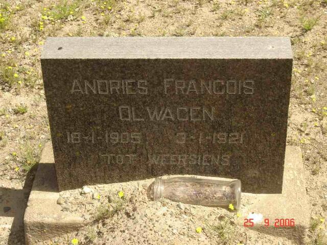 OLWAGEN Andries Francois 1905-1921