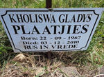 PLAATJIES Kholiswa Gladys 1967-2010