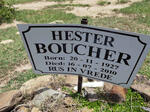 BOUCHER Hester 1927-2010