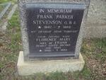 STEVENSON Frank Parker 1897-1966 & Florence May 1902-1983