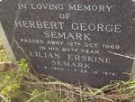 SEMARK Herbert George -1968 & Lillian Erskine 1900-1979