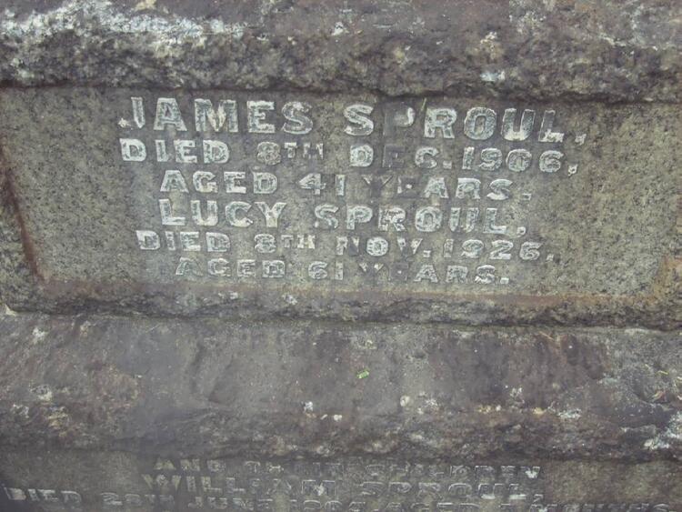 SPROUL James -1906 & Lucy -1926