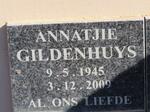 GILDENHUYS Annatjie 1945-2009