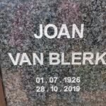 BLERK Joan, van 1926-2019