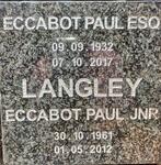 LANGLEY Eccabot Paul 1932-2017 :: LANGLEY Eccabot Paul 1961-2012