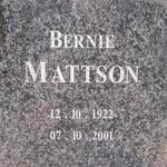 MATTSON Bernie 1922-2001