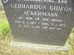ACKERMANN Gerhardus Gideon 1917-1975