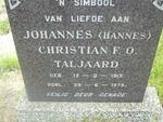TALJAARD Johannes Christian F.O. 1913-1975