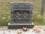KOEKEMOER Vader 1898-1953 & Moeder 1889-1970