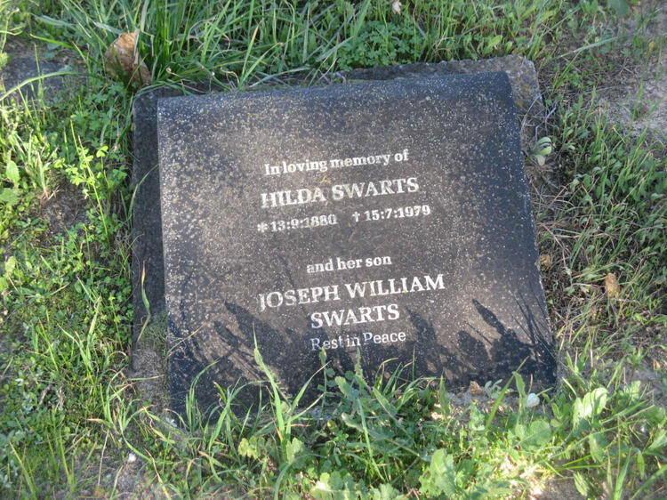 SWARTS Hilda 1880-1979 :: SWARTS Joseph William