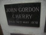 CHERRY John Gordon -1978