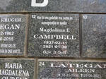 CAMPBELL Magdalena E. 1937-2021