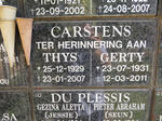 CARSTENS Thys 1929-2007 & Gerty 1931-2011