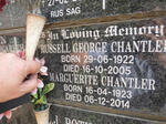 CHANTLER Russell George 1922-2005 & Marguerite 1923-2014