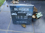 BURGER Anton 1964-2003