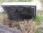DAVIDS Henry 1900-1958 & Florence 1900-1985 :: DAVIDS Nancy 1928-1988 :: DAVIDS Maud 1933-1998