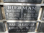 BIERMAN Marthiens 1943-2020 & Wiesie 1953-