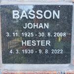 BASSON Johan 1925-2008 & Hester 1930-2022