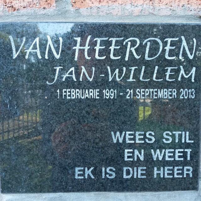HEERDEN Jan-Willem, van 1991-2013