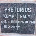 PRETORIUS Kemp 1935-2017 & Noami 1941-