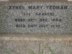 YEOMAN Ethel Mary nee BARKER 1894-1970