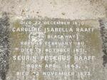 RAAFF Caroline Isabella nee BLACKWAY 1811-1871 :: RAAFF Seurin Peterus 1845-1873