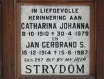 STRYDOM Jan Gerbrand S. 1914-1987 & Catharina Johanna 1910-1979