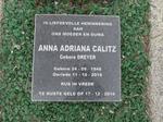 CALITZ Anna Adriana nee DREYER 1946-2016