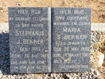 BEKKER Stephanus J. 1883-1960 & SWARTS Maria S. 1886-1967