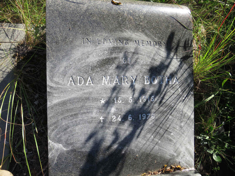 BOTHA Ada Mary 1915-1976