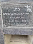 UYS Katrina Wilhelmina 1940-2018