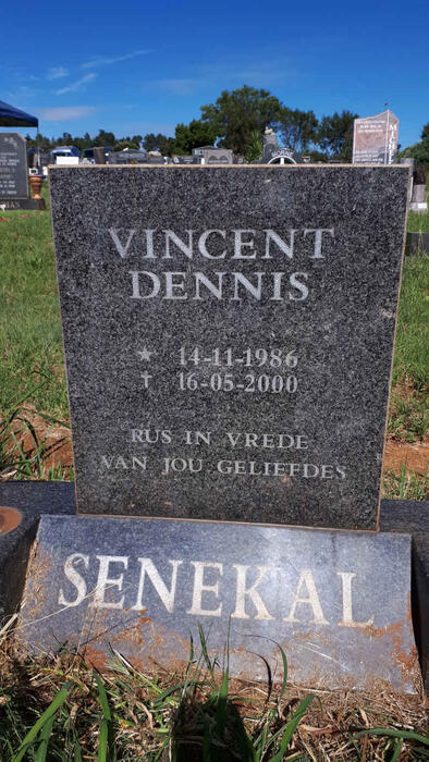 SENEKAL Vincent Dennis 1986-2000