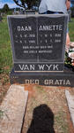 WYK Daan, van 1930-2005 & Annette 1930-2014