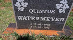 WATERMEYER Quintus 1960-2002