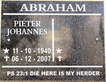 ABRAHAM Pieter Johannes 1940-2007