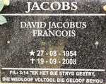 JACOBS David Jacobus Francois 1954-2008