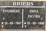 BRIERS Endriekke 1947- & Erna JACOBS 1956-