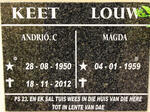 KEET Andrio C. 1950-2012 :: LOUW Magda 1959-