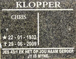 KLOPPER Chris 1932-2009