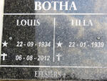 BOTHA Louis 1934-2012 & Tilla 1939-