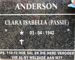 ANDERSON Clara Isabella 1942-