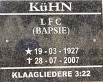 KUHN L.F.C. 1927-2007