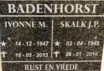BADENHORST Skalk J.P. 1945-2016 & Ivonne M. 1947-2013