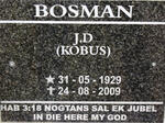 BOSMAN J.D. 1929-2009