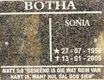 BOTHA Sonia 1956-2009