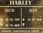 HARLEY Cecil 1937-2019 & Alta 1938-