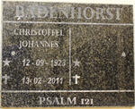 BADENHORST Christoffel Johannes 1923-2011
